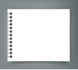 Blank Square notebook calendar mockup cover template