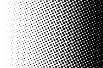 Halbton-Hintergrund. Komisches gepunktetes Muster. Pop-Art-Stil. Hintergrund mit Kreisen, Punkten, runden Gestaltungselement Schwarz, weiße Farbe.