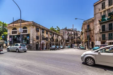 Fotobehang Palermo, Italy. Ancient building in the center of the city © Valery Rokhin