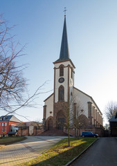Fototapeta na wymiar Church in Bissen