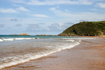 the beach of zarautz