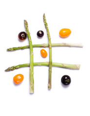 asparagus tic tac toe