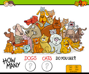 counting cats and dogs activity game