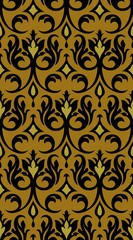 regency inspired abstract pattern of brocade shapes