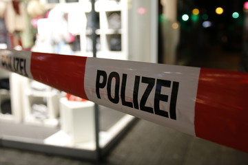 Polizeiabsperrung