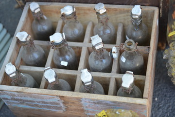Fototapeta na wymiar bottiglie antiche