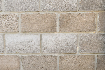 Fence construction material French brick free rows, classic masonry closeup, concept Foundation, background