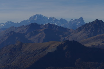 Mont Blanc vom Mont Zerbion (Aostatal, Italien)