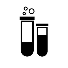 test-tube transparent medical glass Icon in trendy flat style isolated on white background symbol for your web site design, logo, app, UI. Vector illustration, EPS10.