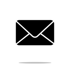 Mail icon in trendy flat style isolated on white background symbol for your web site design, logo, app, UI. Vector illustration, EPS10.