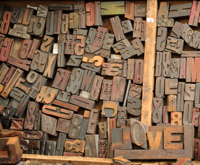 Letras de imprenta, tipografías