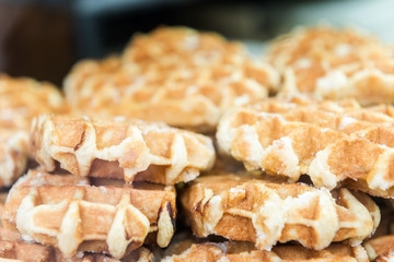 Christmas Food Market with lots of Belgium Wafles