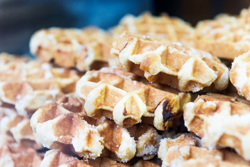 Christmas Food Market with lots of Belgium Wafles