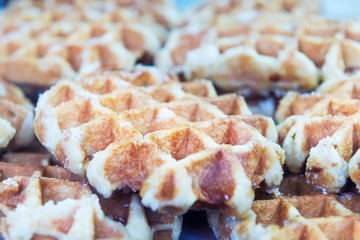 Christmas Food Market with lots of Belgium Wafles