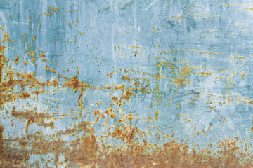 Blue rusty metal texture