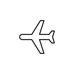 Plane vector icon, symbol of flight