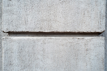 old grungy texture, grey concrete wall. Four plates. Two plates.