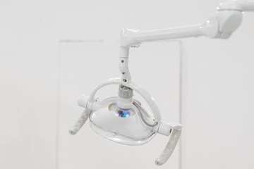 Modern dental light in stomatology clinic