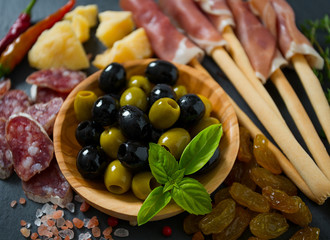 served antipasti