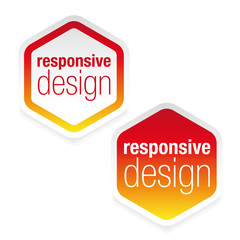 Responsive design sign label
