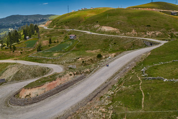 Mountain unpaved road Akhaltsikhe-Batumi