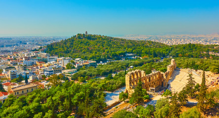 Panoramic view of Athens