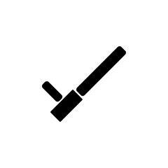Black Police Baton Icon. Police element icon. Premium quality graphic design. Signs, outline symbols collection icon for websites, web design, mobile app, info graphics