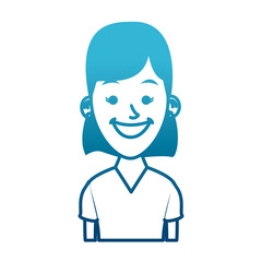 Woman profile cartoon