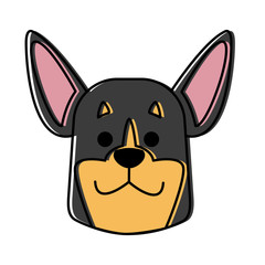 Dog head cartoon