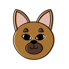 Cat head cartoon