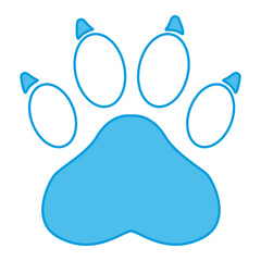 Paw print symbol