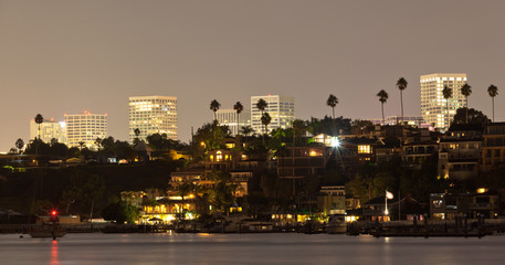 Newport Beach Night Scence