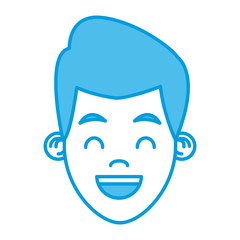Boy smiling cartoon