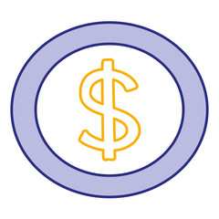 coin money isolated icon vector illustration design