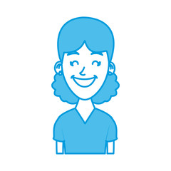 Woman profile cartoon