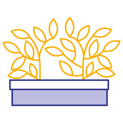 plant in pot icon vector illustration design