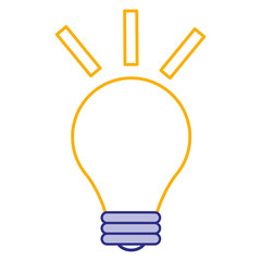 Fototapeta premium bulb light isolated icon vector illustration design