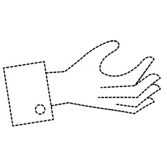 hand human receiving icon vector illustration design