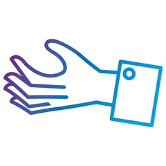 hand human receiving icon vector illustration design