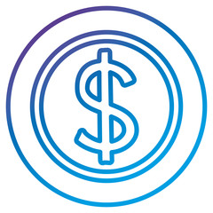 Obraz premium coin money isolated icon vector illustration design