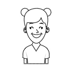 Woman profile cartoon