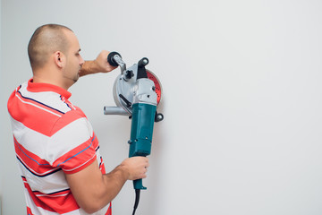 man wall puncher