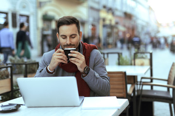 Man at coffee shop
