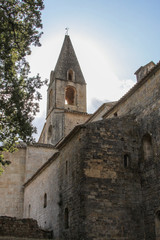 Fototapeta na wymiar Bell Tower in a Medieval French Abbey