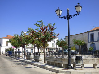 Fototapeta na wymiar Galisteo . Pueblo de España, en la provincia de Cáceres, Comunidad Autónoma de Extremadura