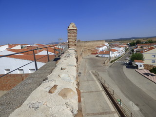 Muralla de Galisteo, pueblo historico de Cáceres,  (Extremadura, España)  Muralla de mas de 1 km