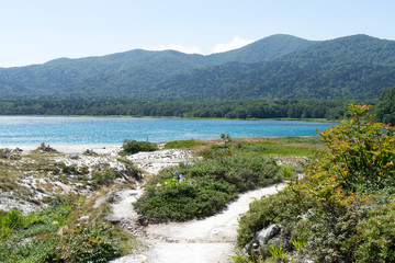 恐山霊場の極楽浜のイメージ