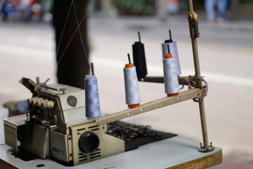 Thread tube and  sewing machines