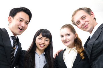 Smiling group of businessperson.