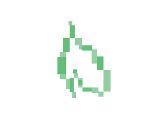 Obraz premium 8-bit Leaf Digital